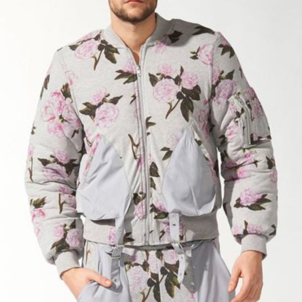 Adidas Originals Men's Jeremy Scott Floral Bomber Jacket S07152